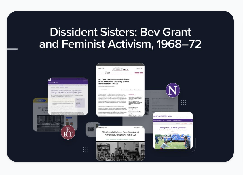 Dissident Sisters: Bev grant and Feminist Activism, 1968-72 - Press Highlight presentation graphic