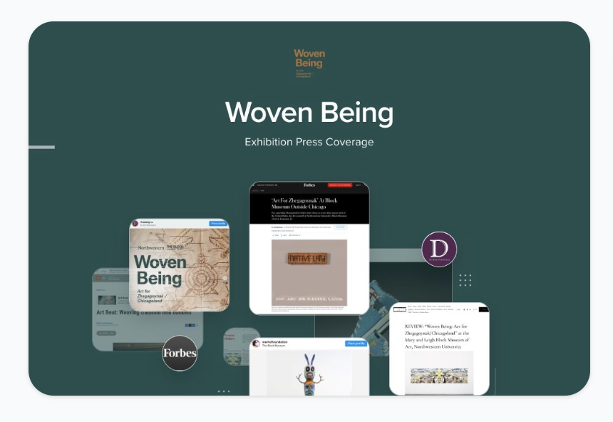 Woven Being - Press Highlight presentation graphic